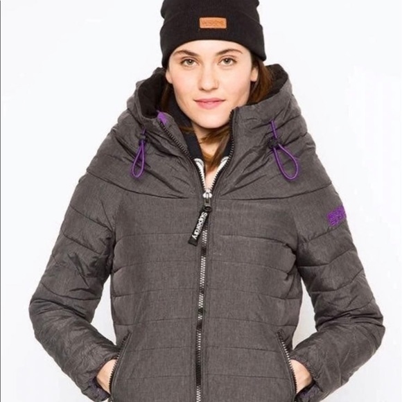 SUPERDRY down puffer jacket - size S - Picture 2 of 7